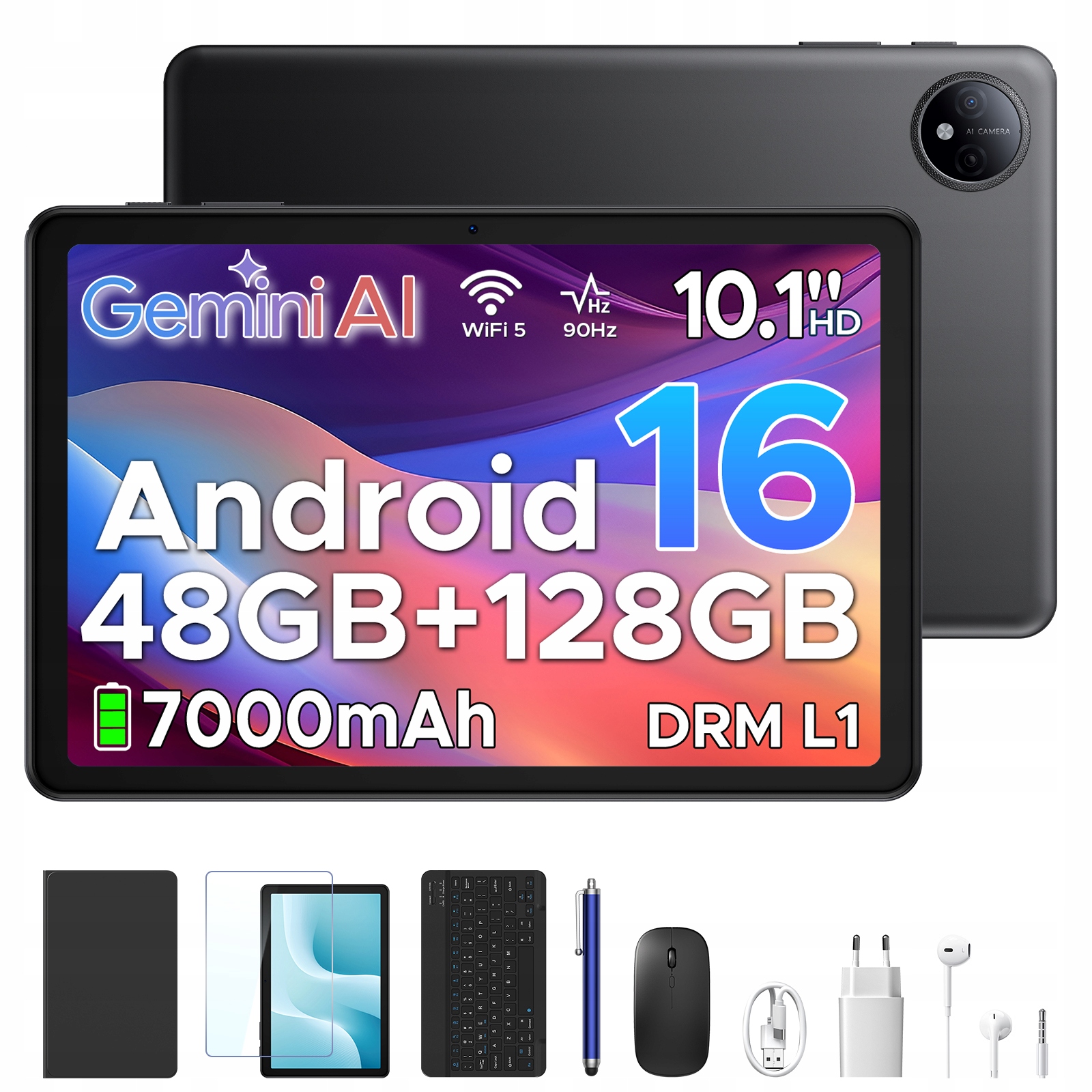 Tablet za skvelú cenu Aorlym AP10 10,1" 48+128GB Android 16 7000mAh Gps