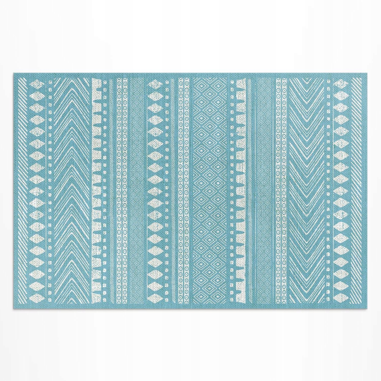 Koberec Vinylový vzor Indiánská textura imitace tkaniny 60x90 cm