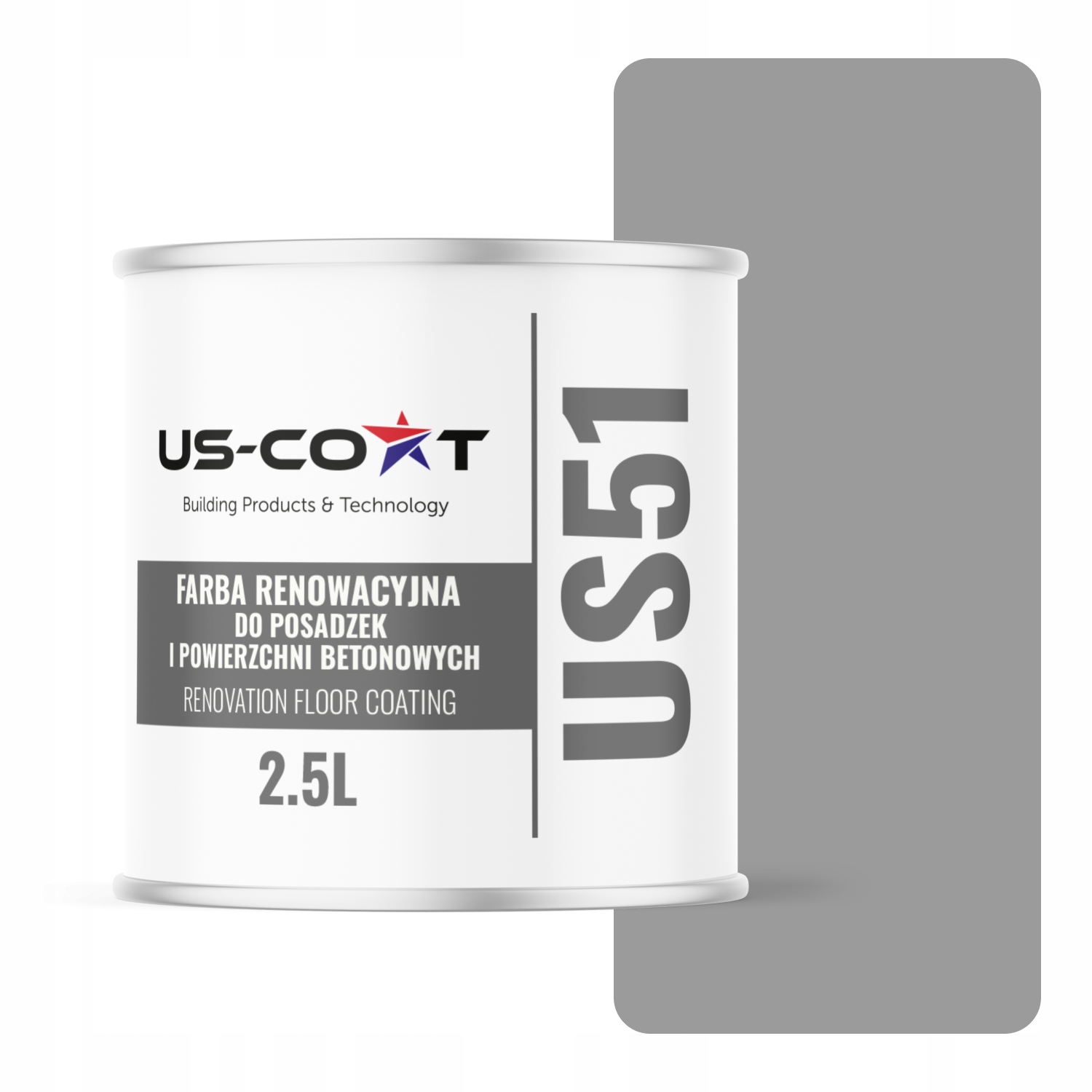 Farba Na Renováciu Podláh Betón Garáž Sivá Signálna RAL7004 Mat 2,5 L