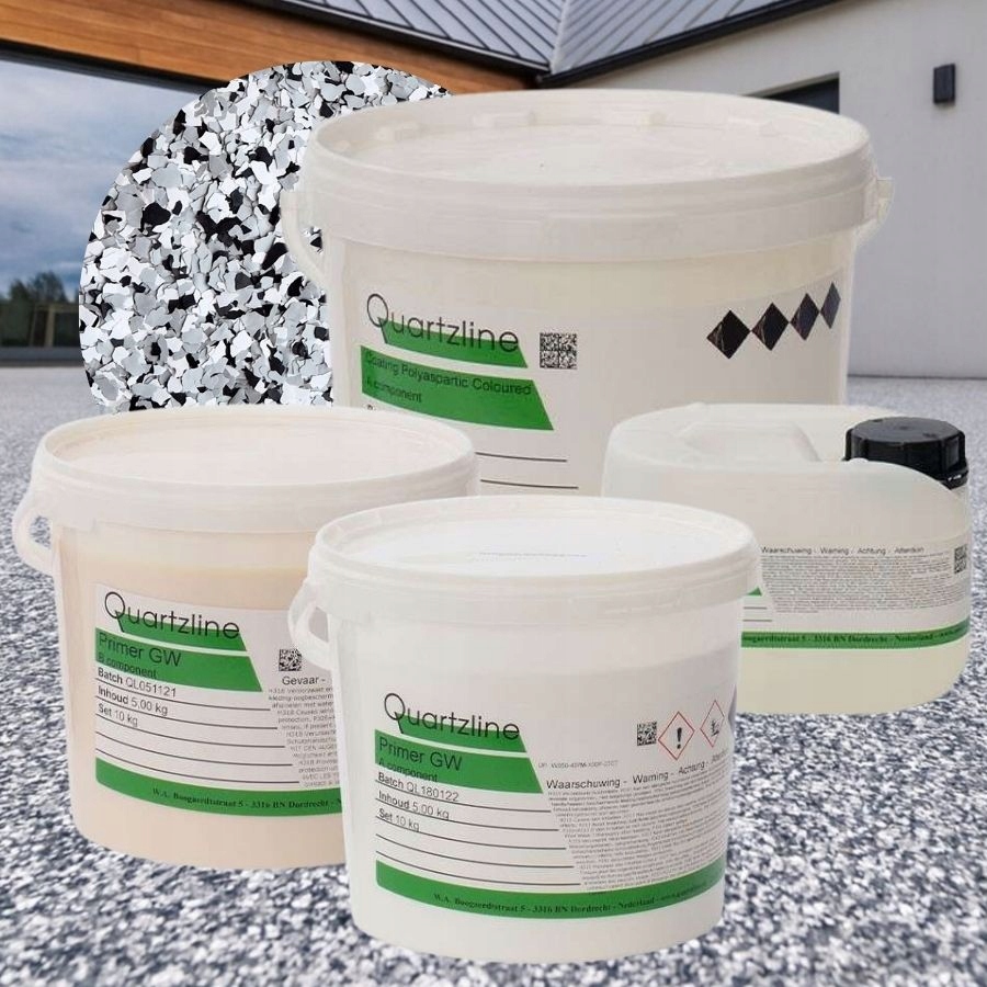 Sada živíc na balkón a terasu na 18 m2 s vločkami EasyFlake na pokládku valčekom