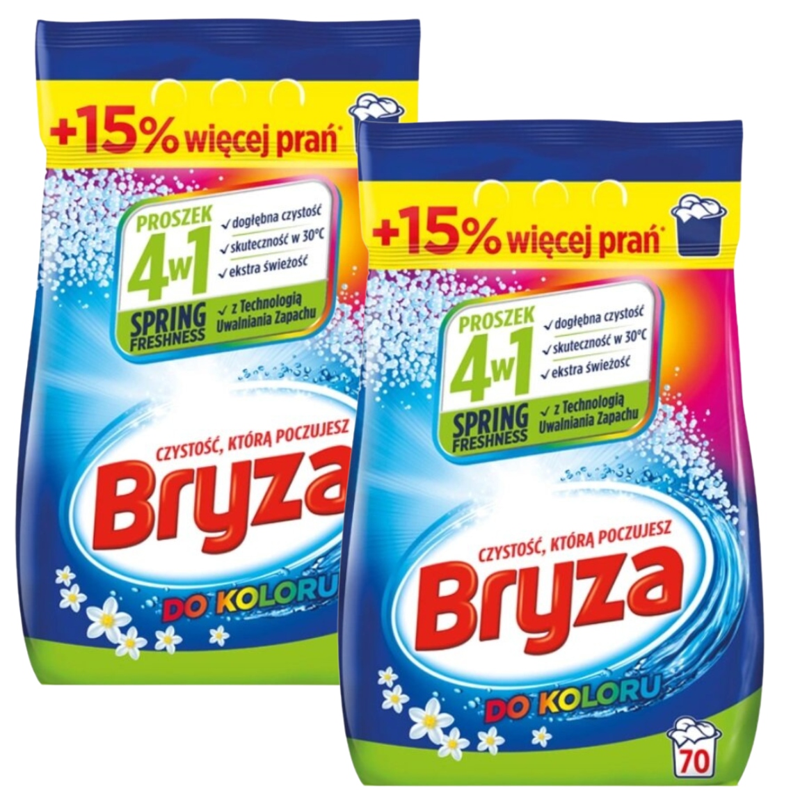 Levně Bryza 4v1 Prášek na praní Barvy Čistota Svěžest Oblečení Bez Skvrn