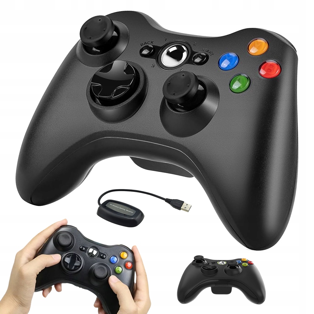 Bezdrátový Gamepad Pad Pro Xbox 360 PS3/PC Windows XP/7/8/10 Přijímač