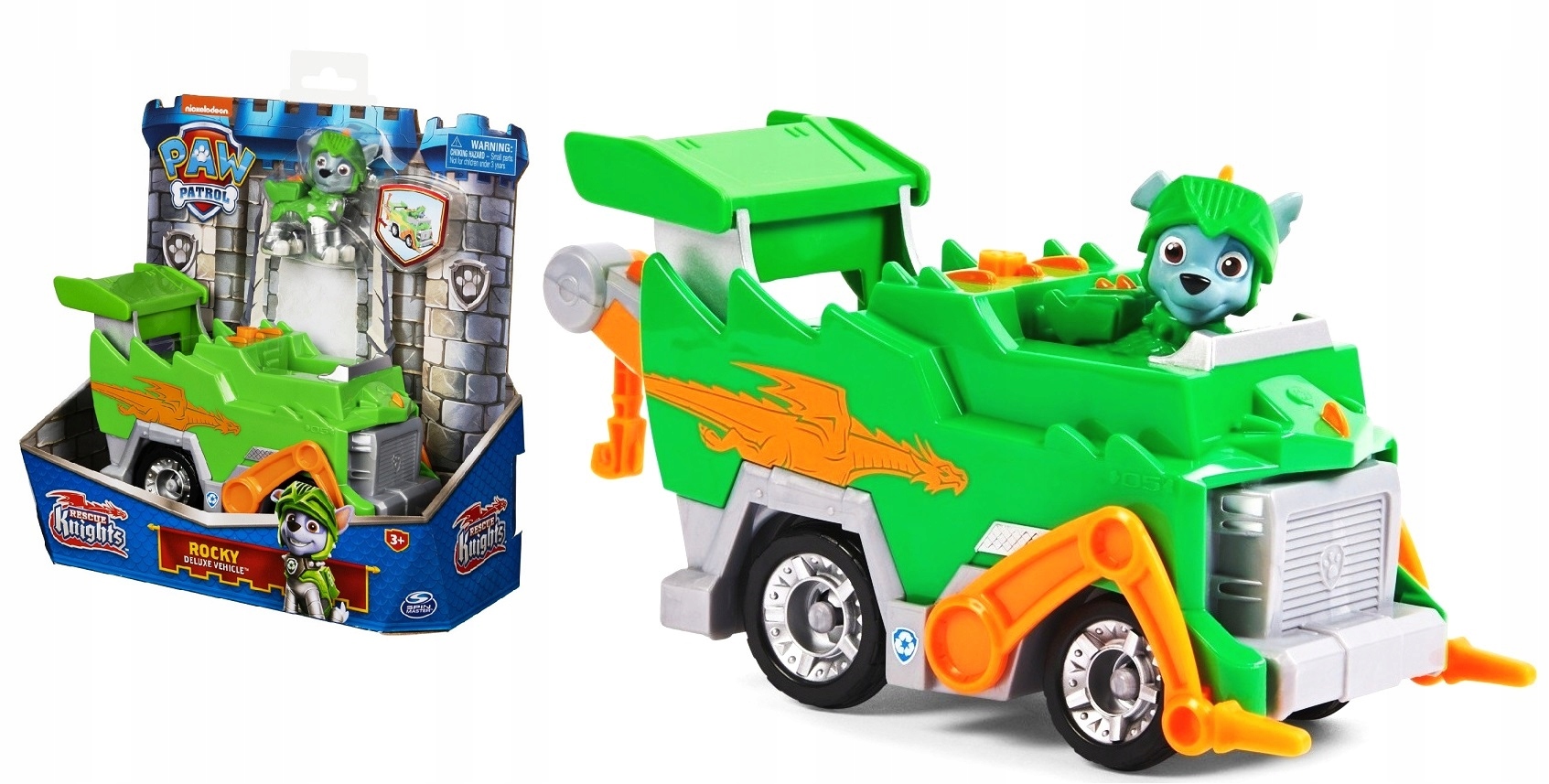 Pojazd Psi Patrol Figurka Rocky Odważni Rycerze