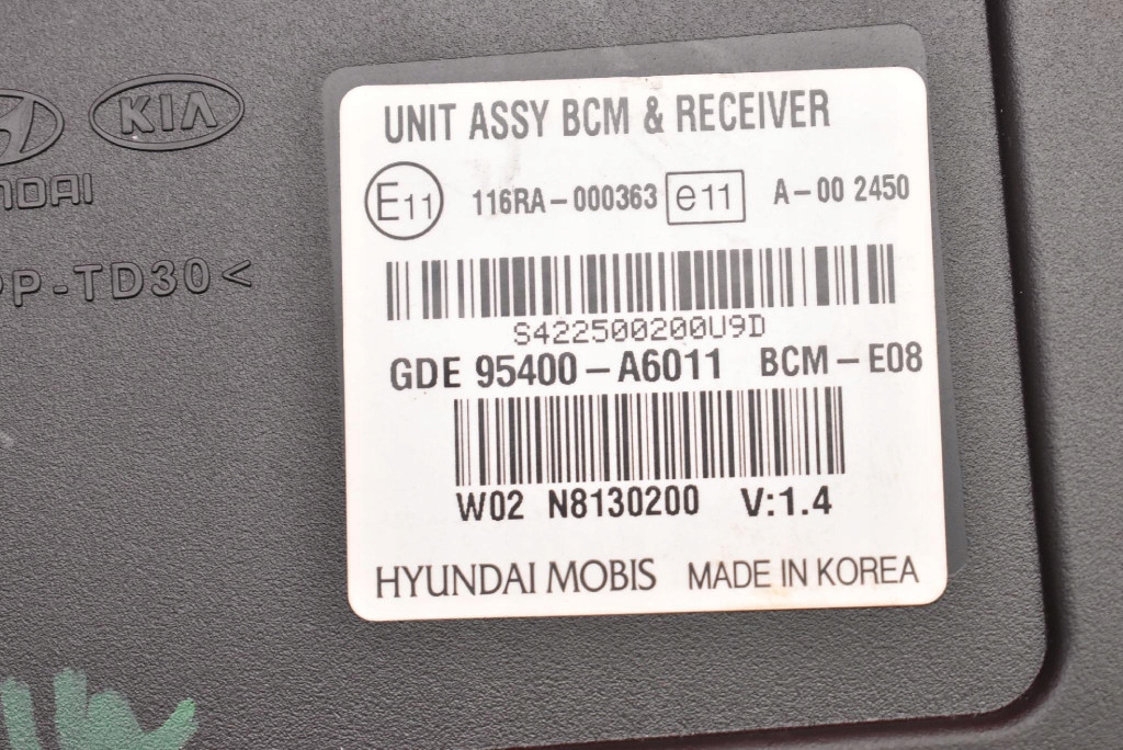 control unit module BCM 95400-A6011 HYUNDAI I30 2 II GD 1.6 CRDI 110 KM 12-15