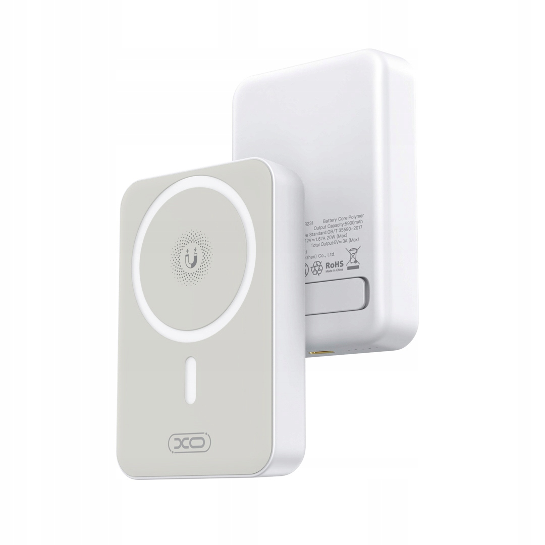 Xo magnetická power banka PR231 20W 10000 mAh bílá
