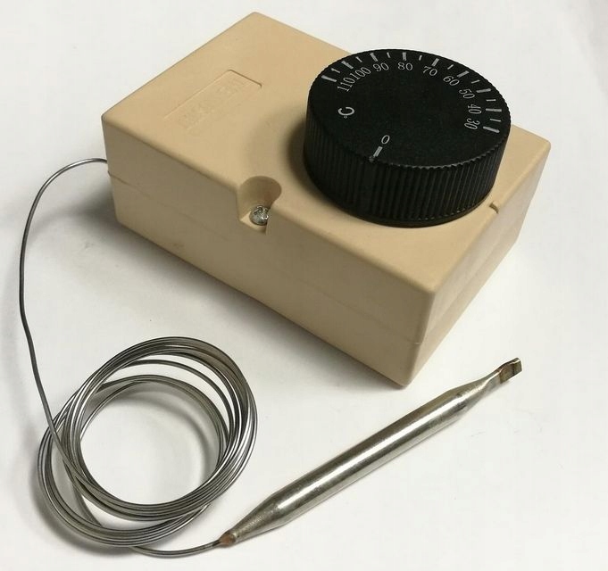 Termostat z kapilarą 30°C~110°C 16A/250V w obud.