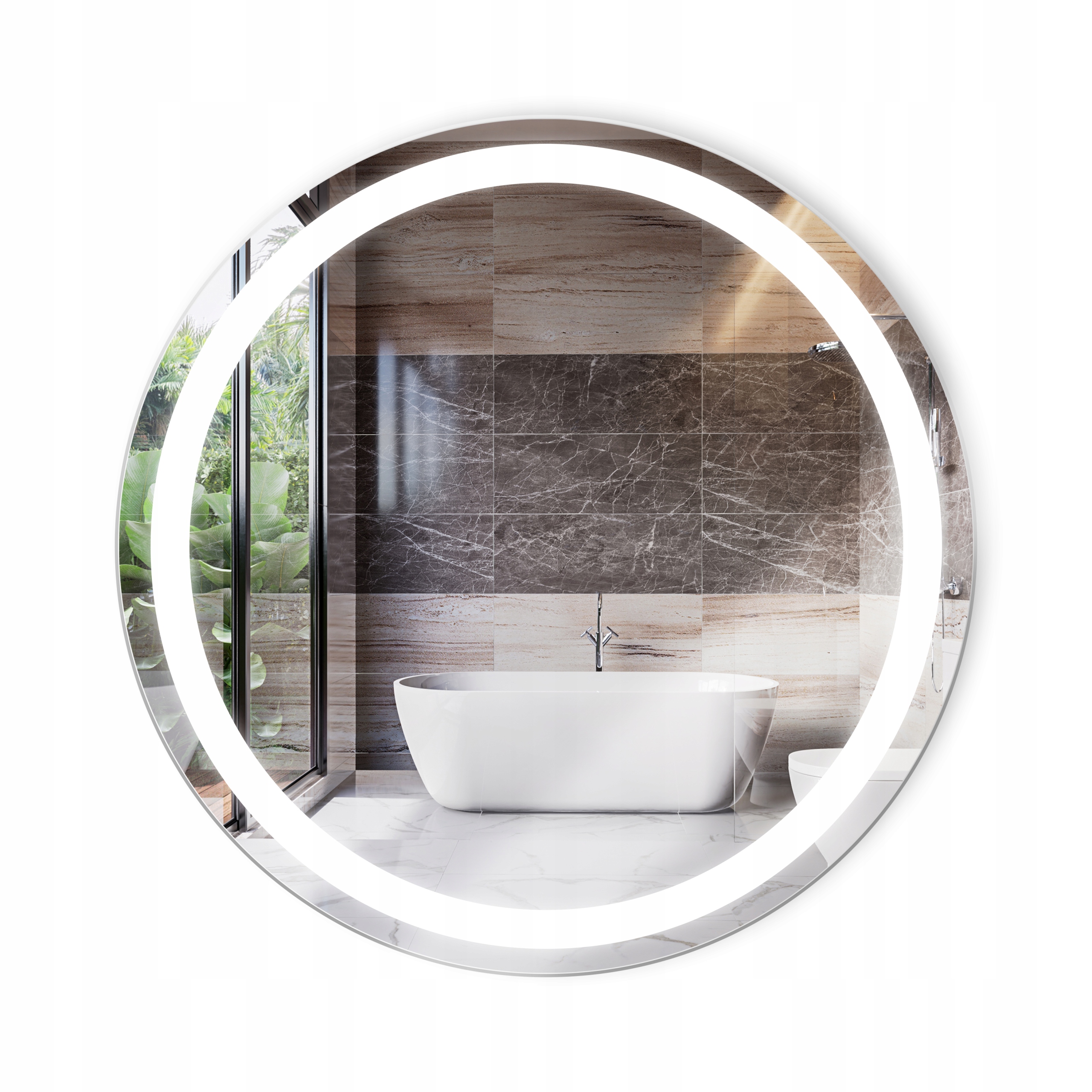 

Lustro okrągłe podświetlane Led Optimo fi 60cm