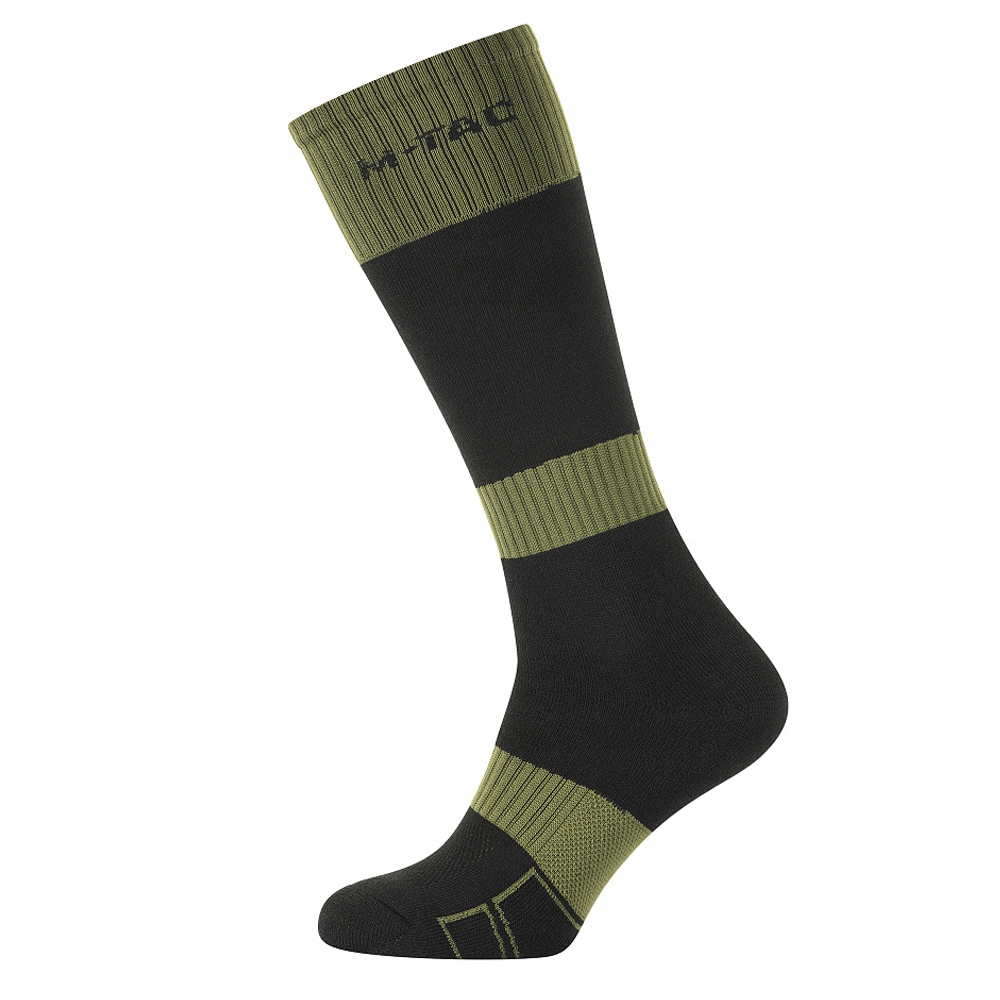 Skarpety Męskie M-tac Ranger Zimowe Akryl Wełna Black/Olive 40-42