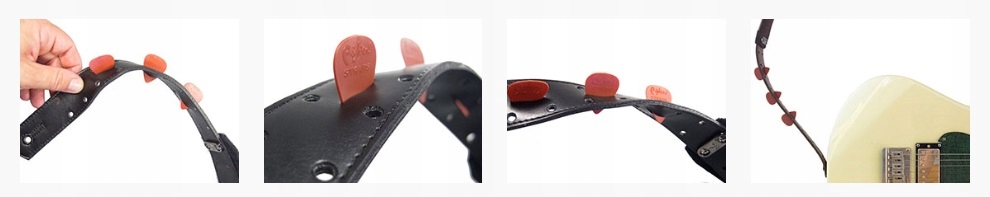 RightOn Straps Cat White - Pasek do Gitary Kolor biały