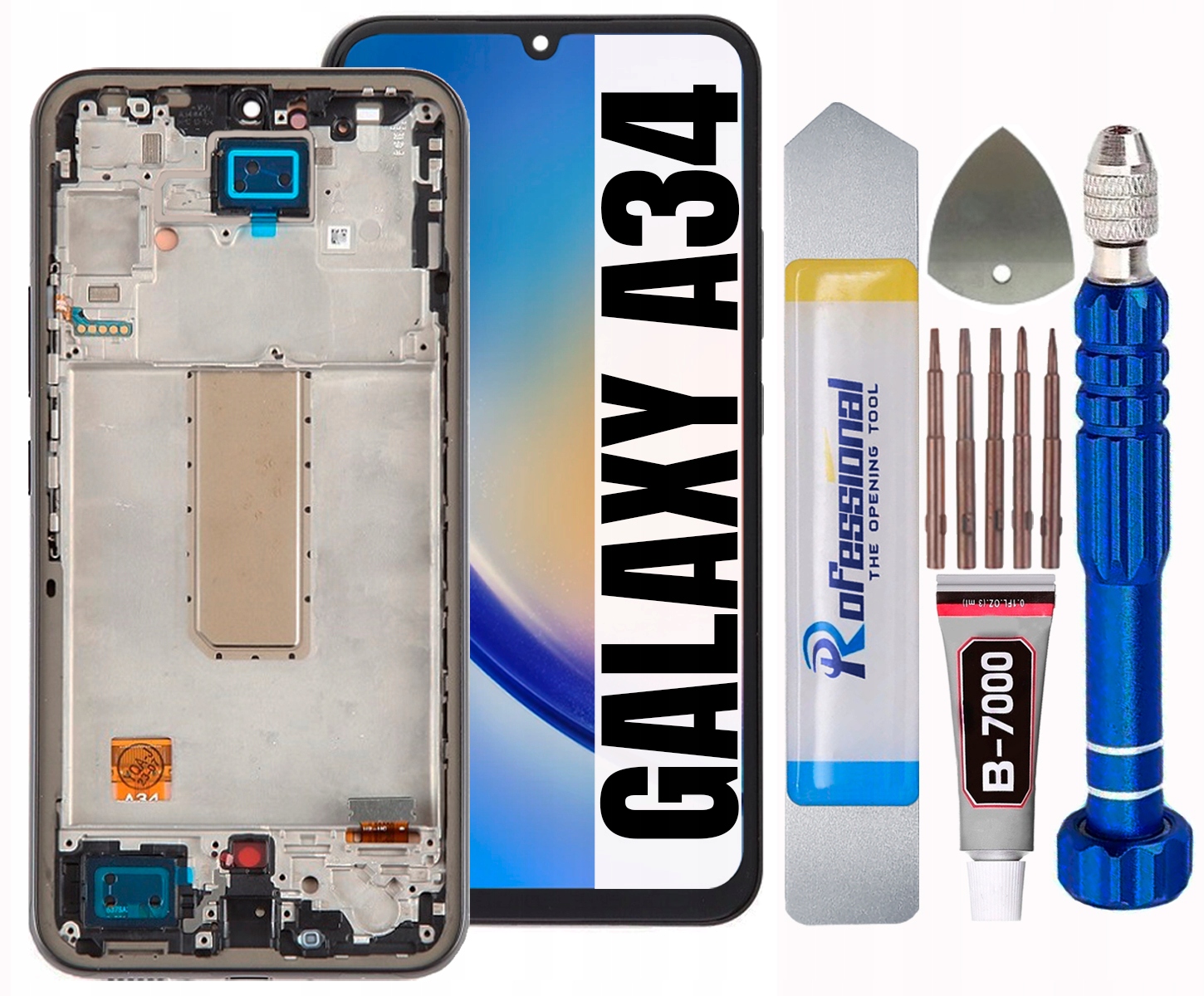 Displej Pro Samsung Galaxy A34 5G A346 Plný Velikost Oled LCD Rámeček