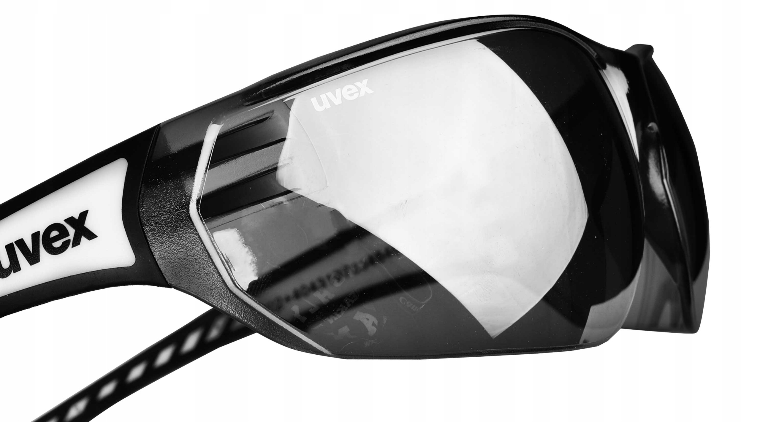 OKULARY ROWEROW UVEX SPORTSTYLE 204 WHITE-BLACK S3 Kolor soczewek szare i czarne