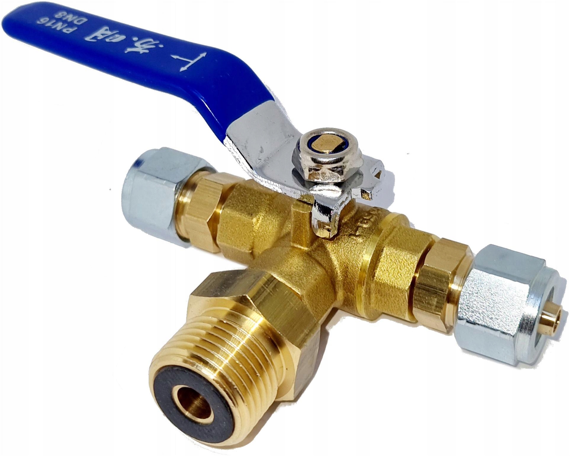 Třícestný ventil W21,8x1/14"L pro karavanovou láhev