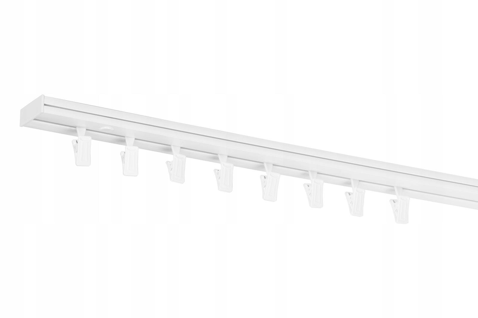 SZYNA SUFITOWA JEDNOTOROWA PCV BIAŁA 130CM KARNISZ SUFITOWY RENA Kolor biały