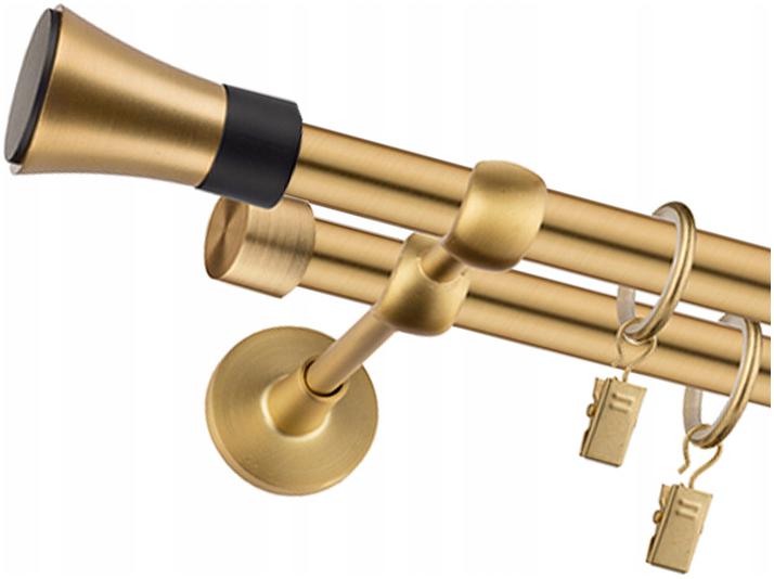 

Karnisz Podwójny Mosiądz 19mm 280cm Różne