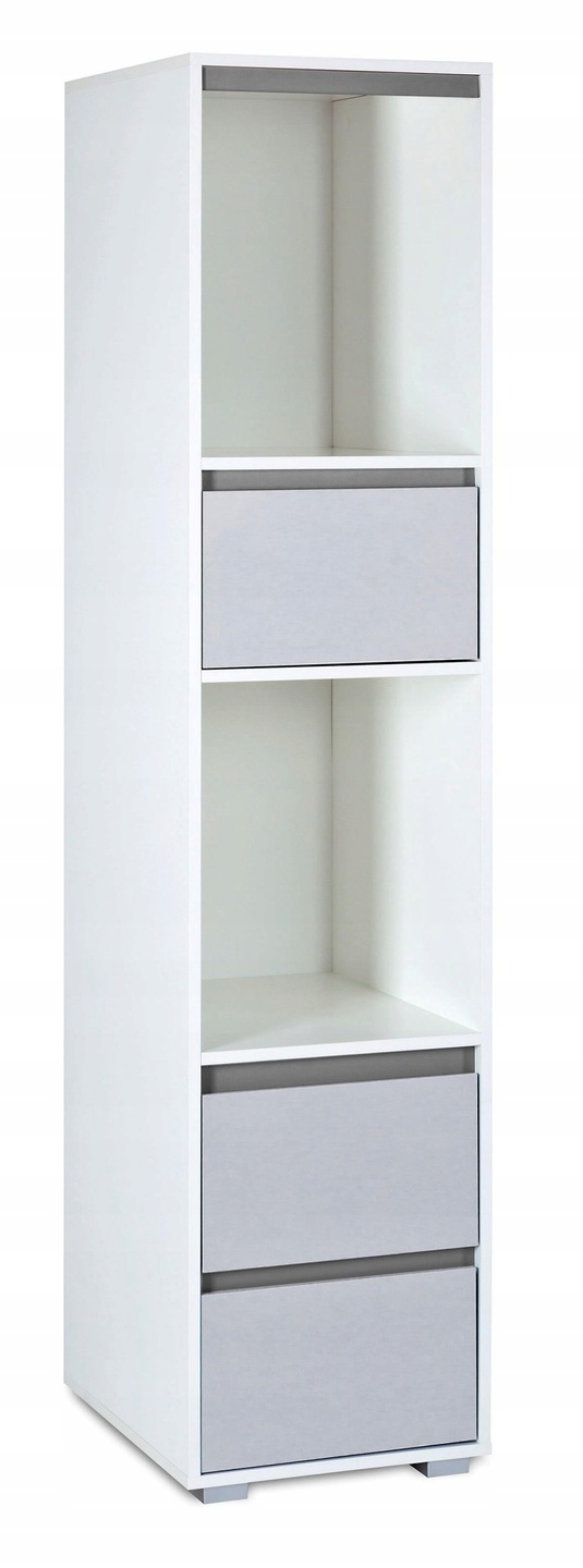 REGAŁ KLUPŚ Dalia Grey Biało Szary