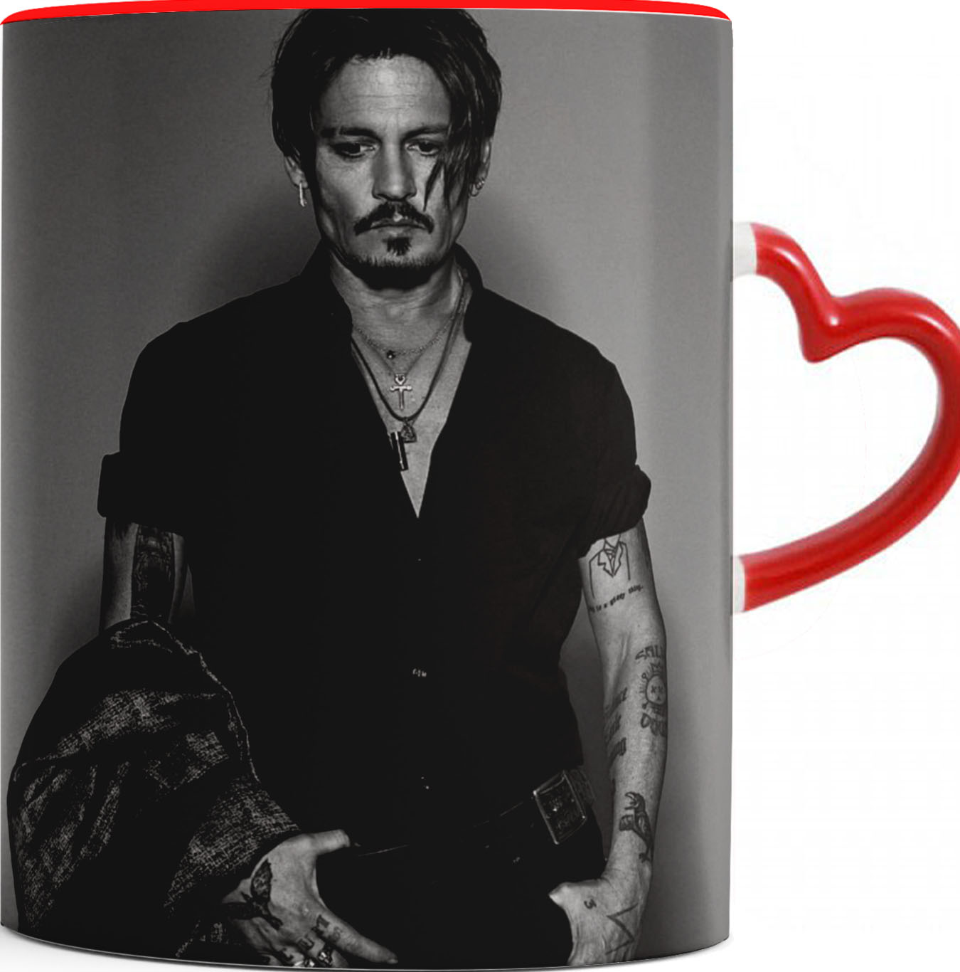 

Kubek Czerwone Serce Johnny Depp 09