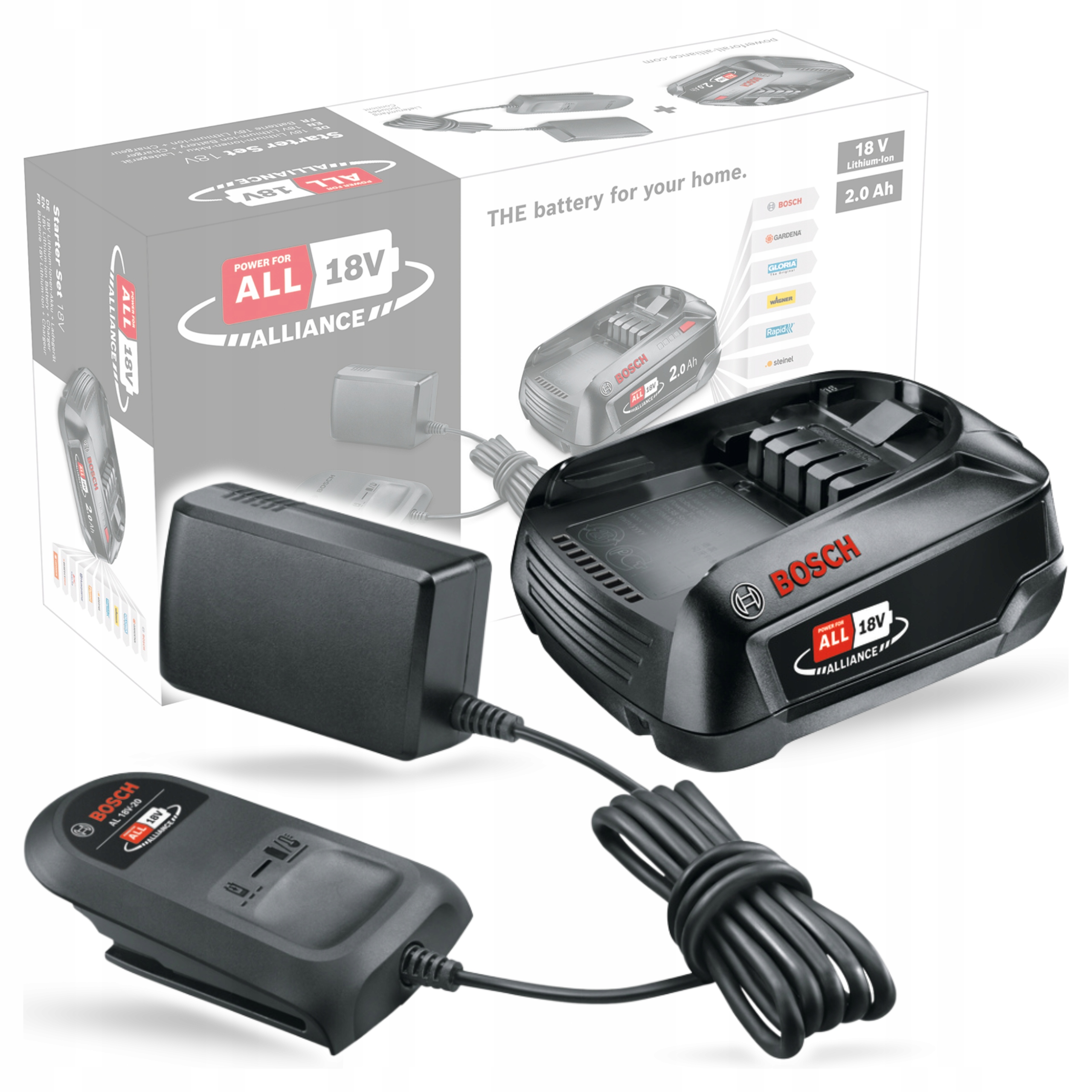 Bosch Diy Starter Set 18V Zestaw startowy akumulator ładowarka 1600A02625