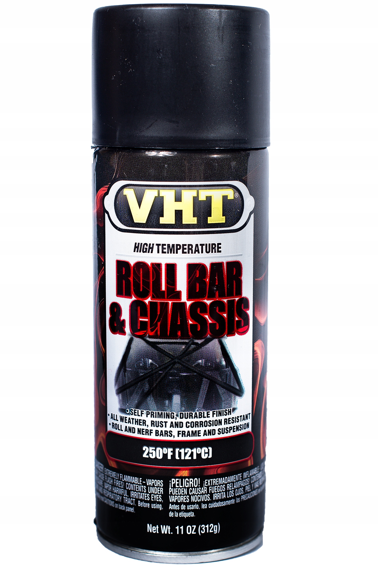 VHT ЛАК ДЛЯ РАМИ І ШАСІ SP671 ЧОРНИЙ САТИН