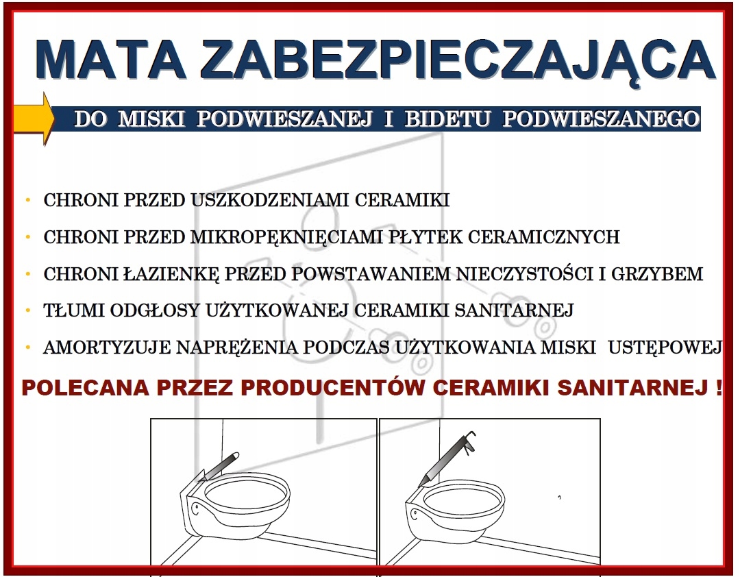 USZCZELKA WYGŁUSZAJĄCA DO MISKI WC BIDETU Marka Hydroera