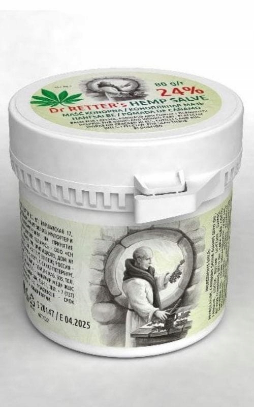 

Maść z olejem konopnym 24% nr 657, 80g Dr Retter