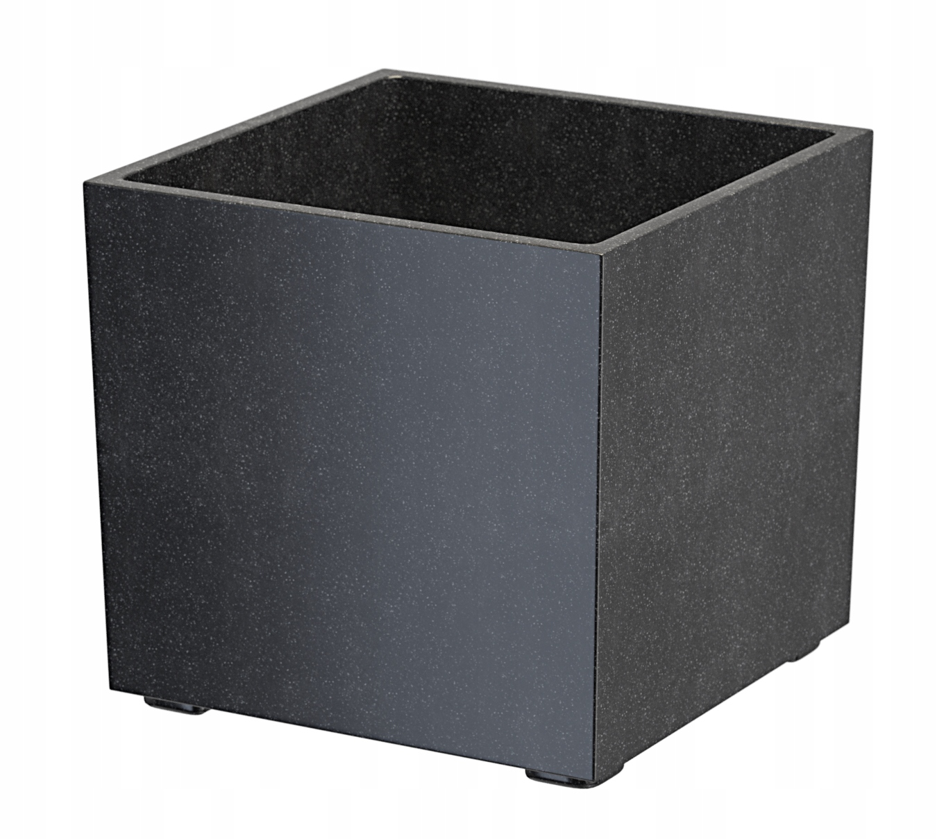 Čierna Štvorcová Granitová Kvetináč Argos M záhrada