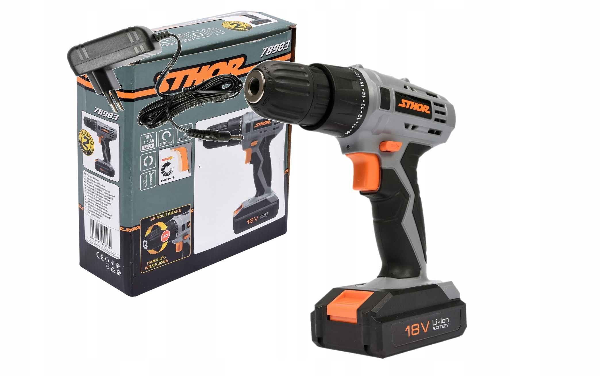 

Wiertarko Wkrętarka 1,3Ah 18V Sthor 78983 Yato