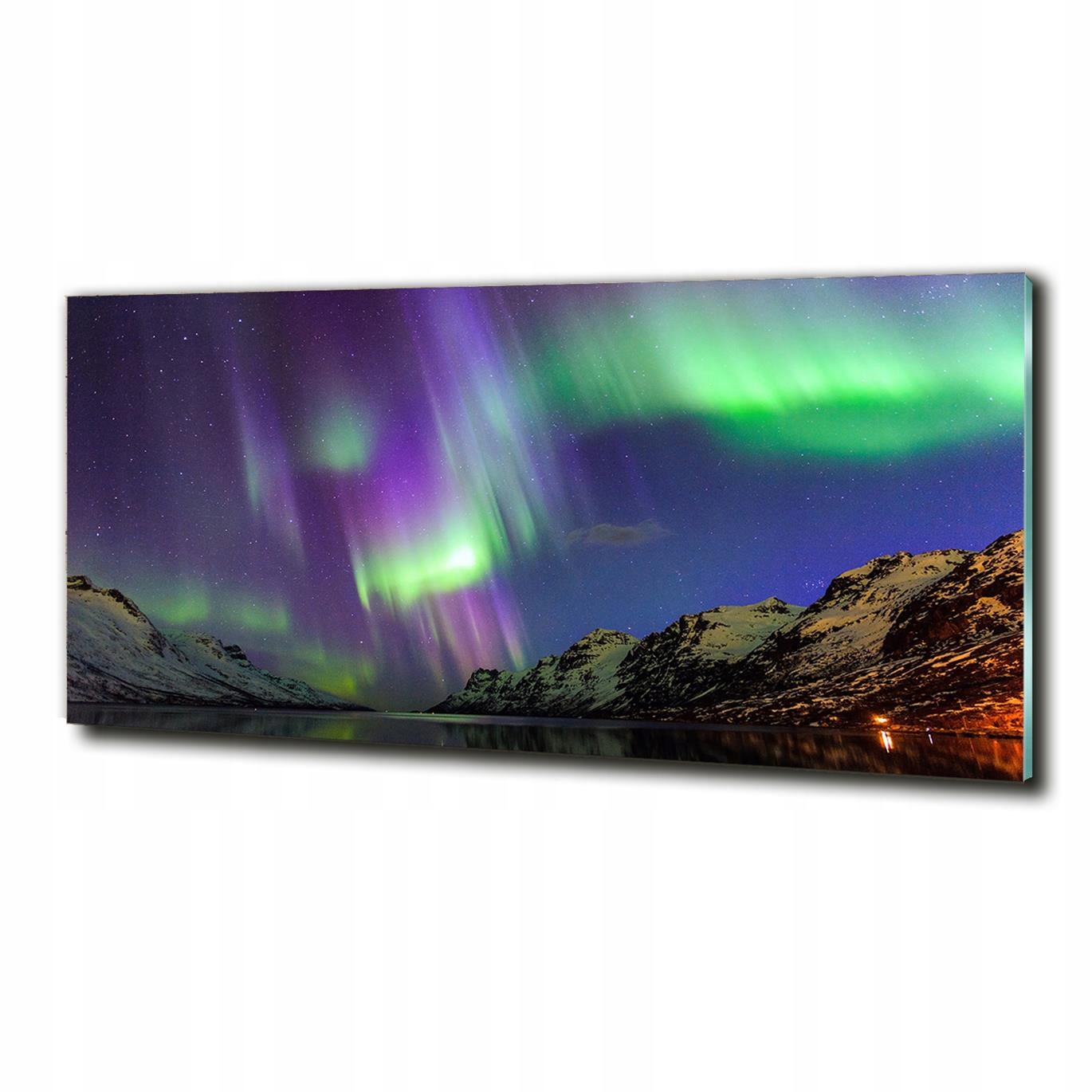 Tištěný obraz na skle Polární záře 125x50