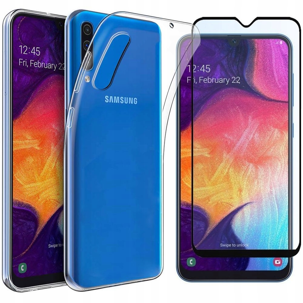 

do Galaxy A50 A30s Cienkie Bezbarwne Etui + Szkło