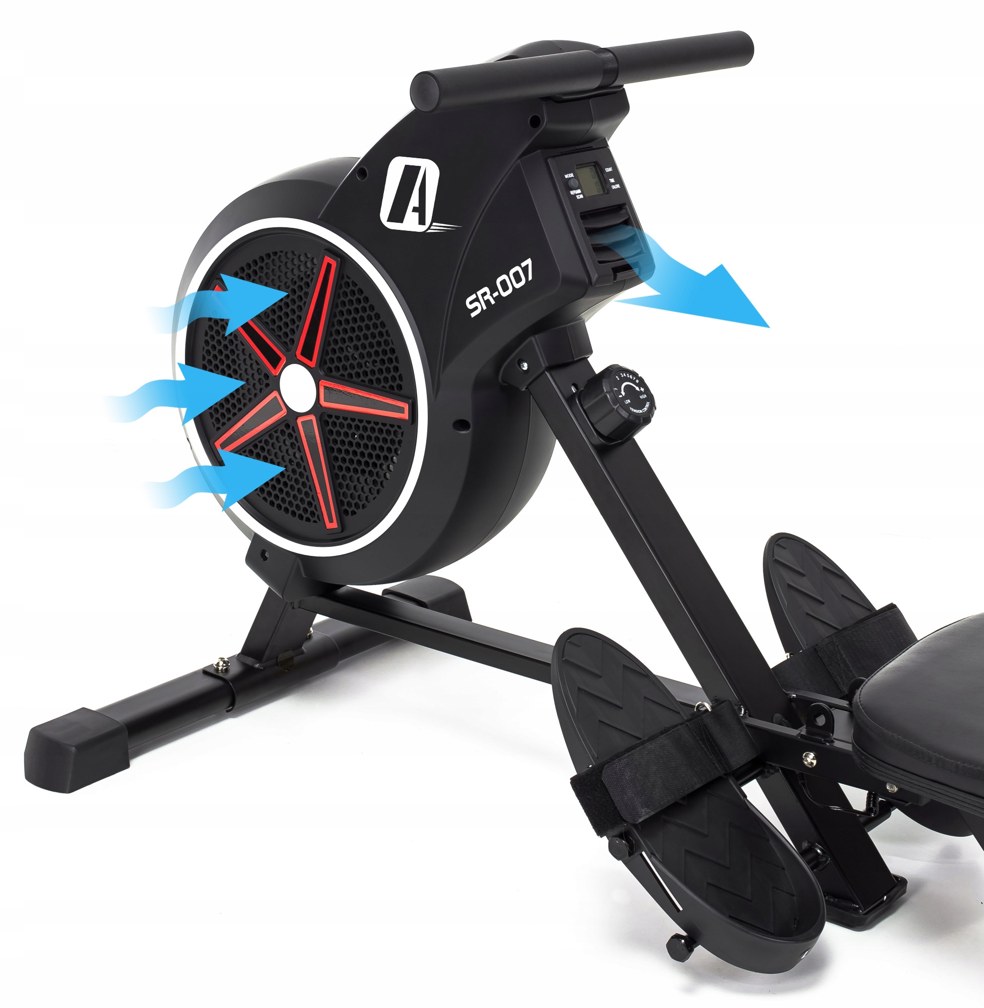 Wioślarz treningowy powietrzny składany ergometr Marka AbarQs