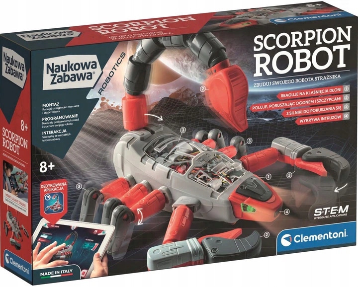 Clementoni Naukowa Zabawa ROBOTICS SCORPION ROBOT