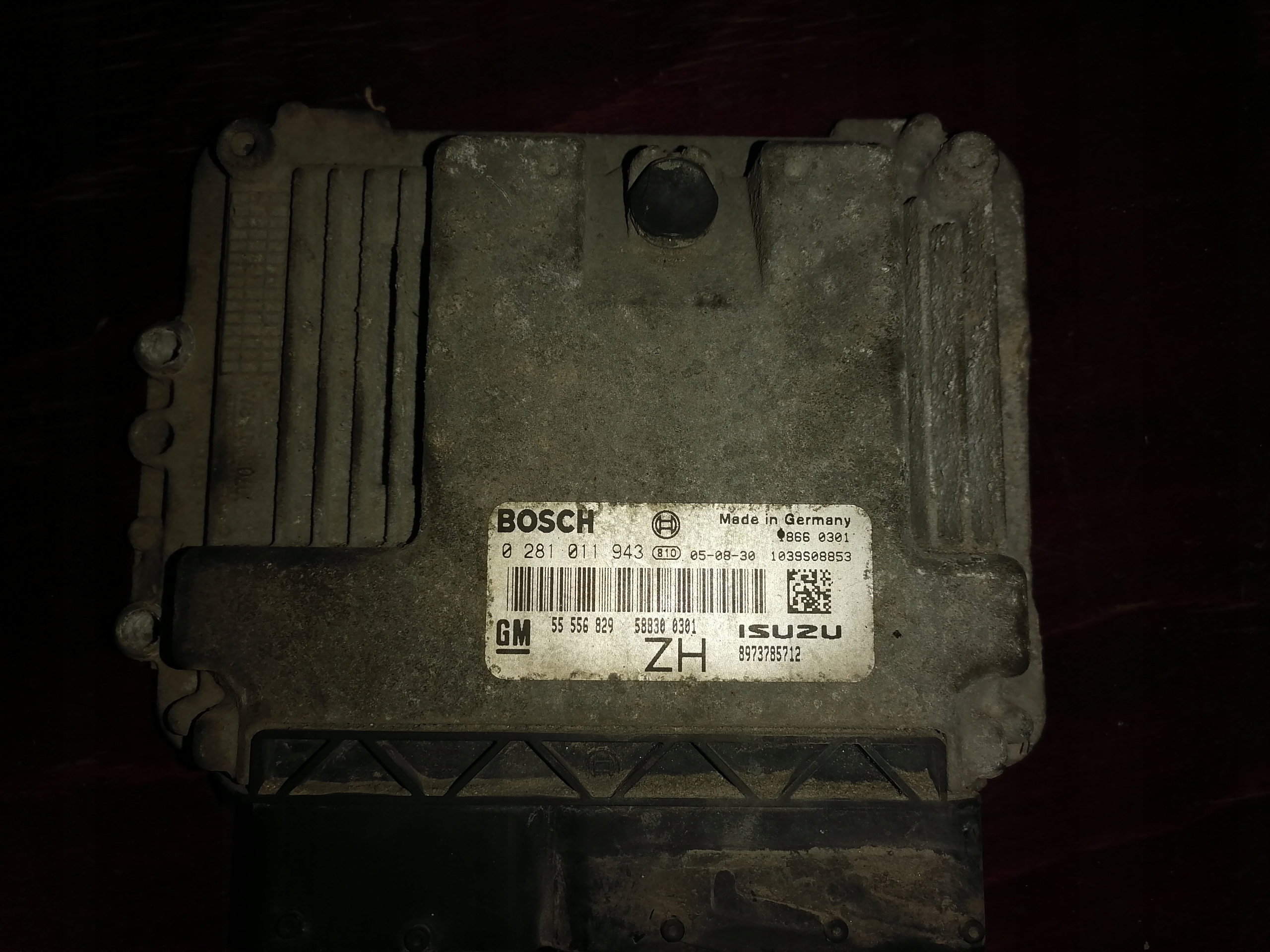 OPEL КОМПЬЮТЕР ДРАЙВЕР 0281011943 55556829 ZH