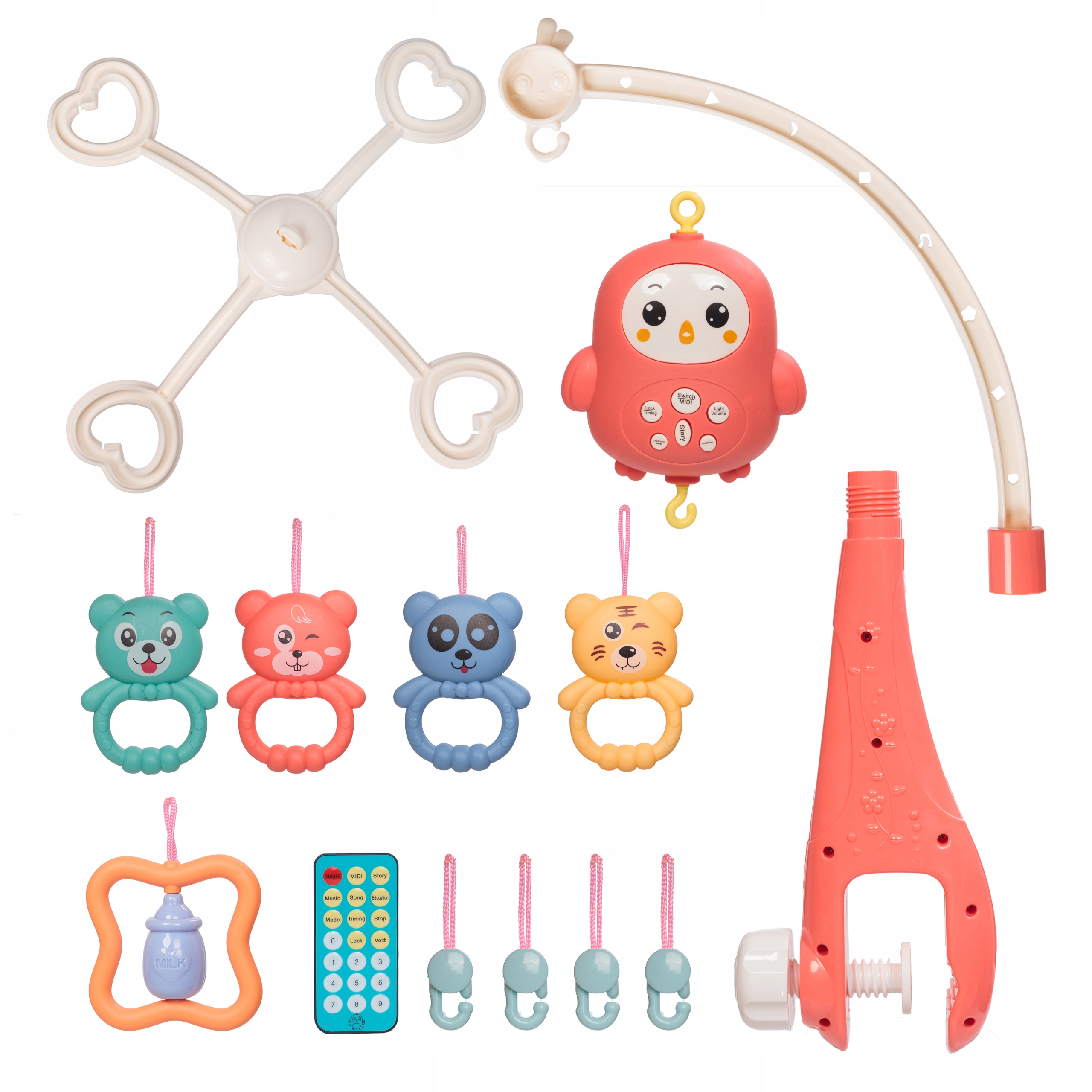 KARUZELA DO ŁÓŻECZKA PROJEKTOR POZYTYWKA Z PILOTEM Marka BK