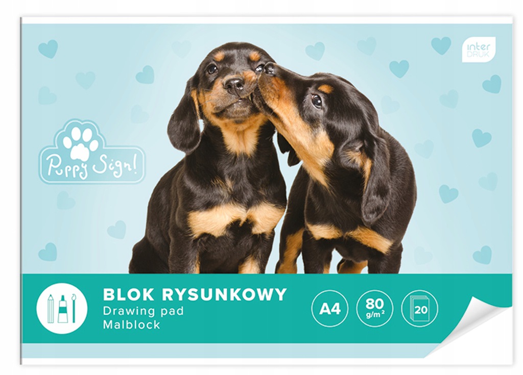 

Blok Rysunkowy A4 80g/m2 INTERDRUK-20 KARTEK-0006