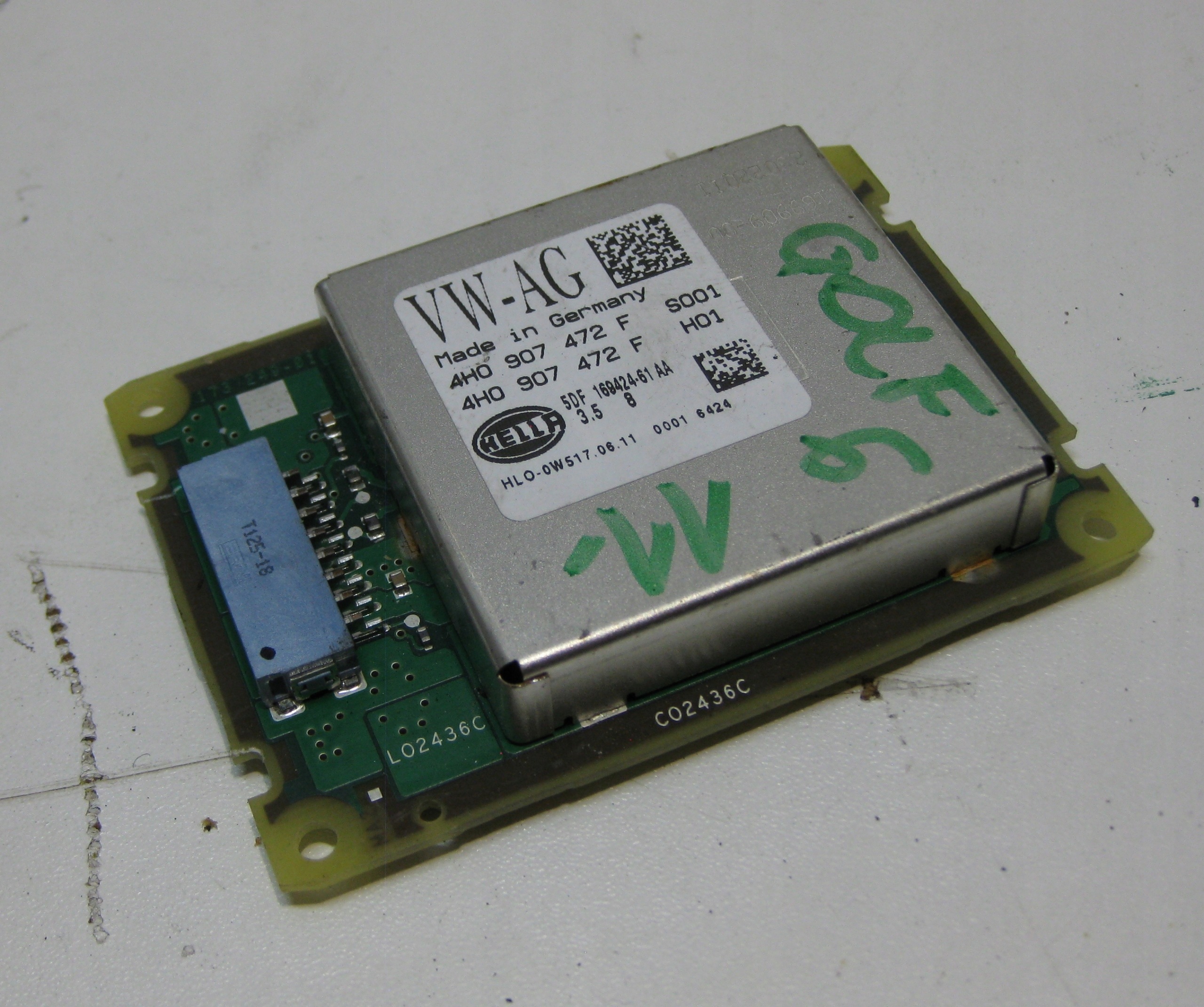 VW GOLF VI KOMBI 11R control unit module LED 4H0907472F