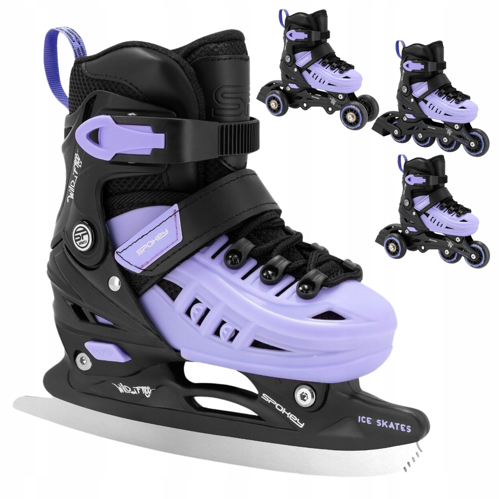 Brusle 2v1 4v1 Kolečkové Brusle Kolečkové brusle Krasobruslařské Brusle s regulací pro dívky