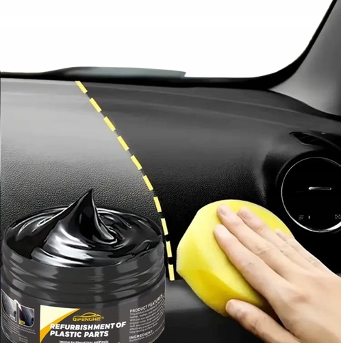 Wosk Pasta Do Naprawy Wnętrza Samochodu Plastików Kokpitu 80g