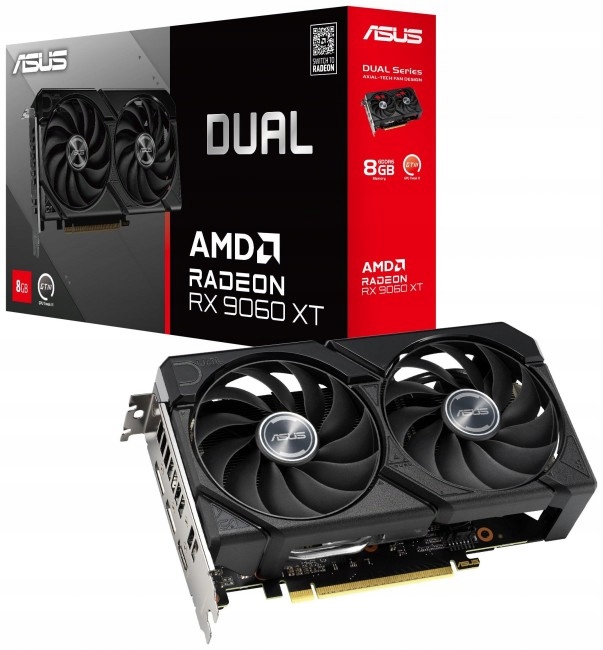 Karta graficzna Asus Dual Radeon RX 9060 XT 8GB GDDR6 128bit HDMI+2xDP