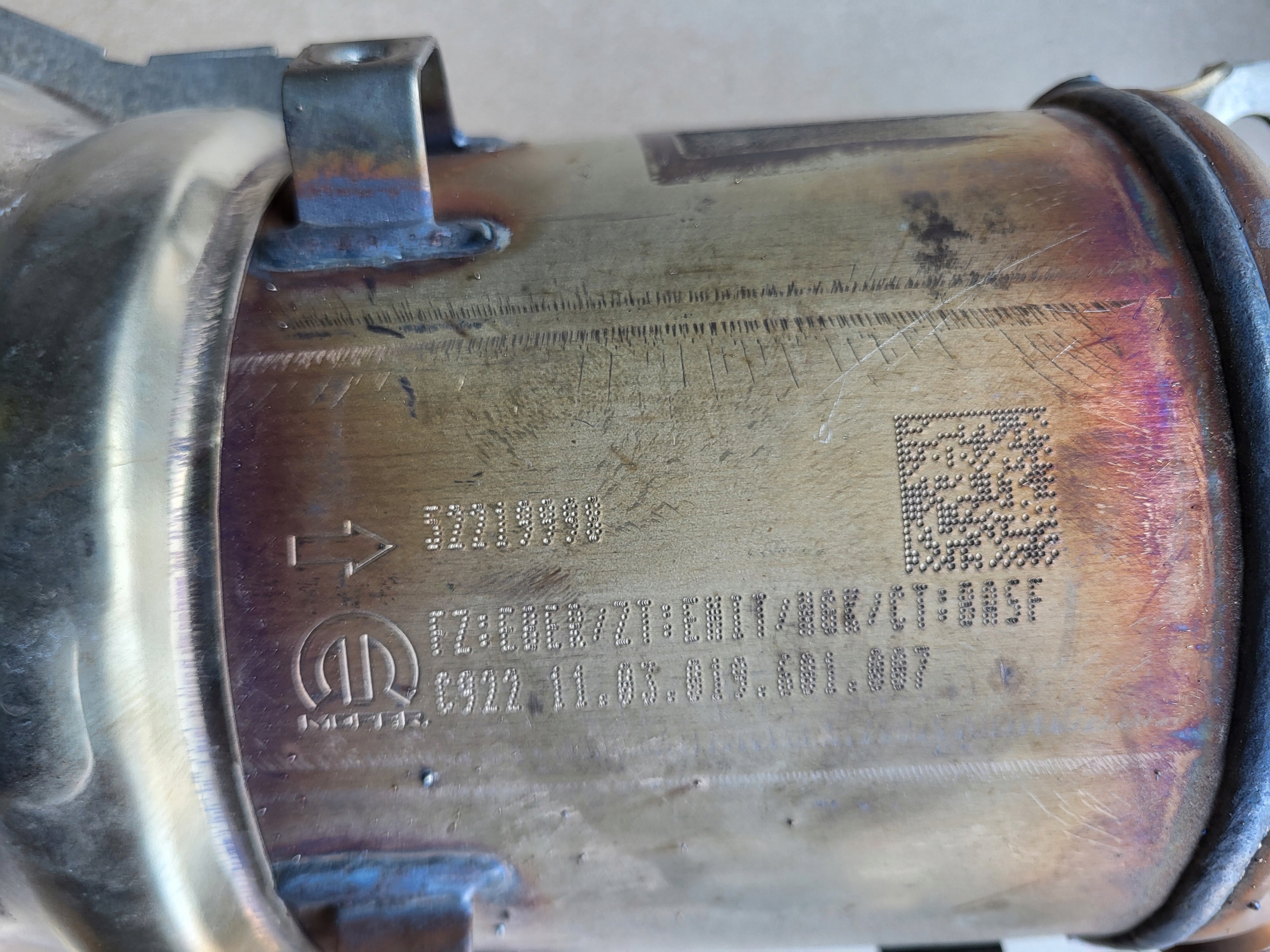 catalyst filter CZASTEK STALYCH DPF FIAT JEEP COMPASS ALFA ROMEO 1.5 TB