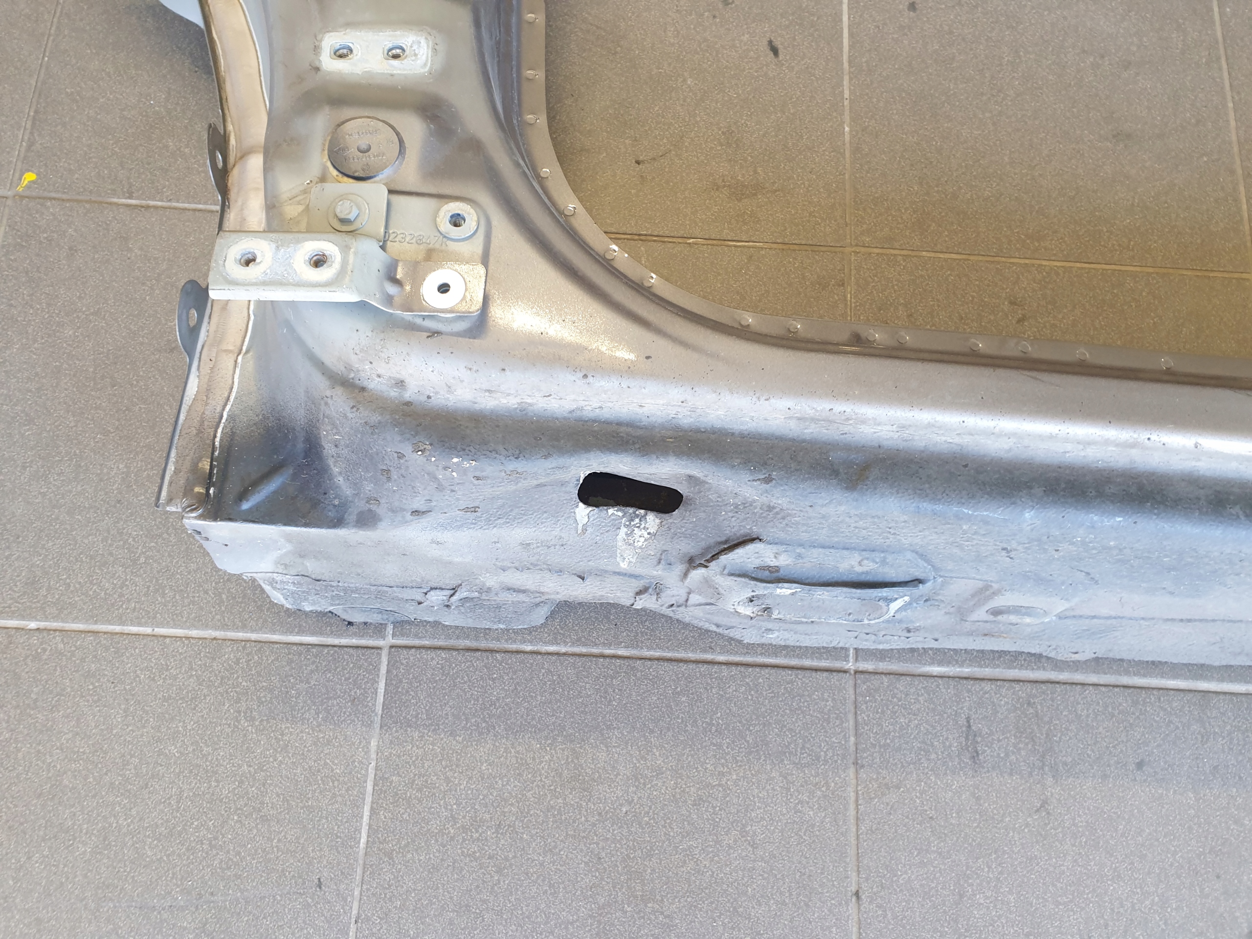 pillar DRZWIOWY threshold RENAULT CAPTUR and 2013- left
