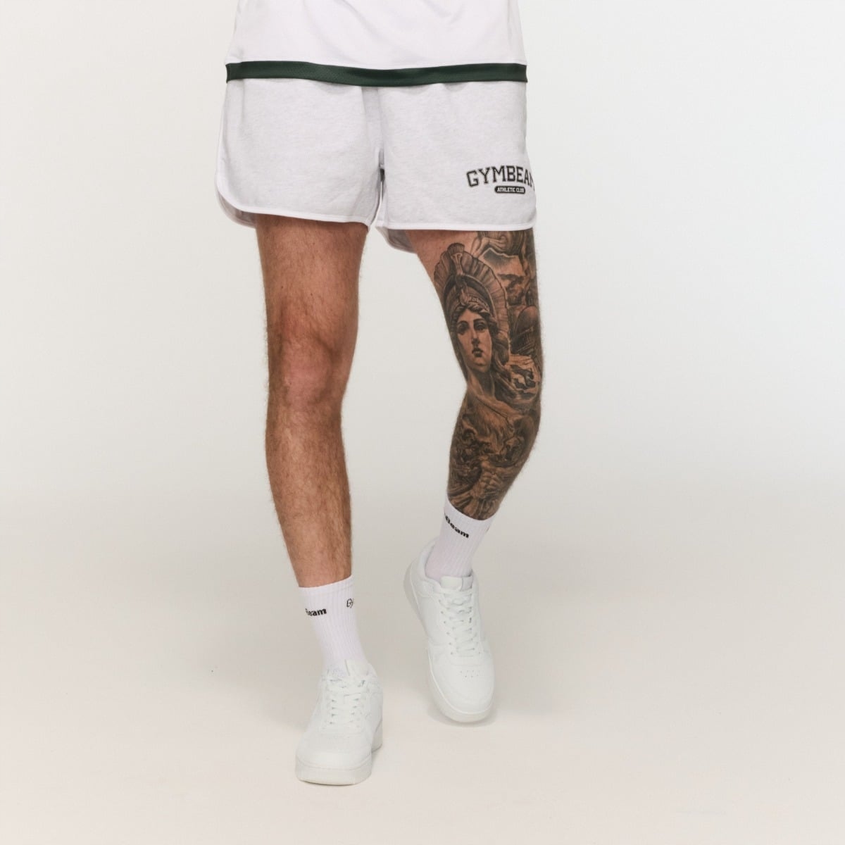 Szorty Dresowe Varsity Oversize Bawełna Wygoda Grey M GymBeam