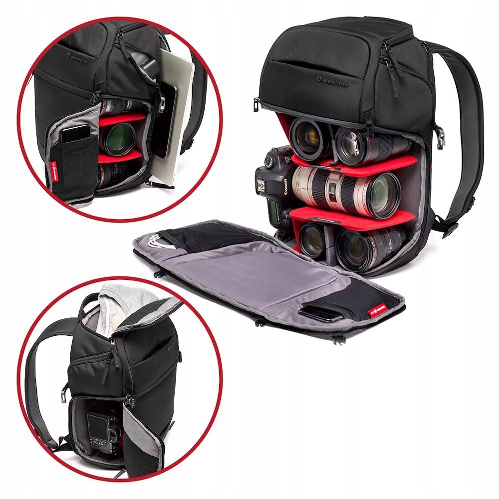 MANFROTTO Advanced Fast III Plecak Na Aparat Laptop I Obiektywy — miniatura 6