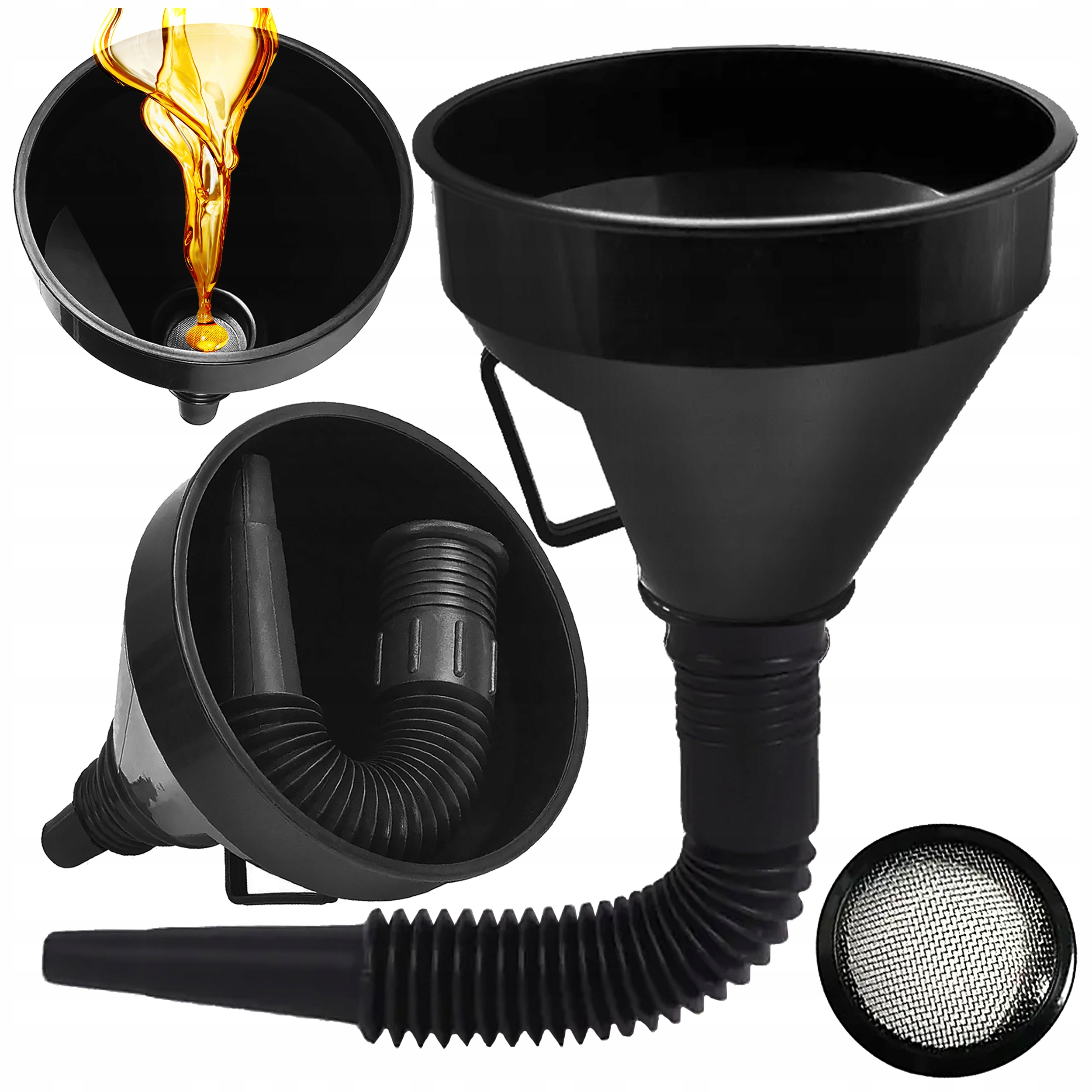 

Lejek Do Paliwa Z Sitkiem Samochodowy Duży Giętki