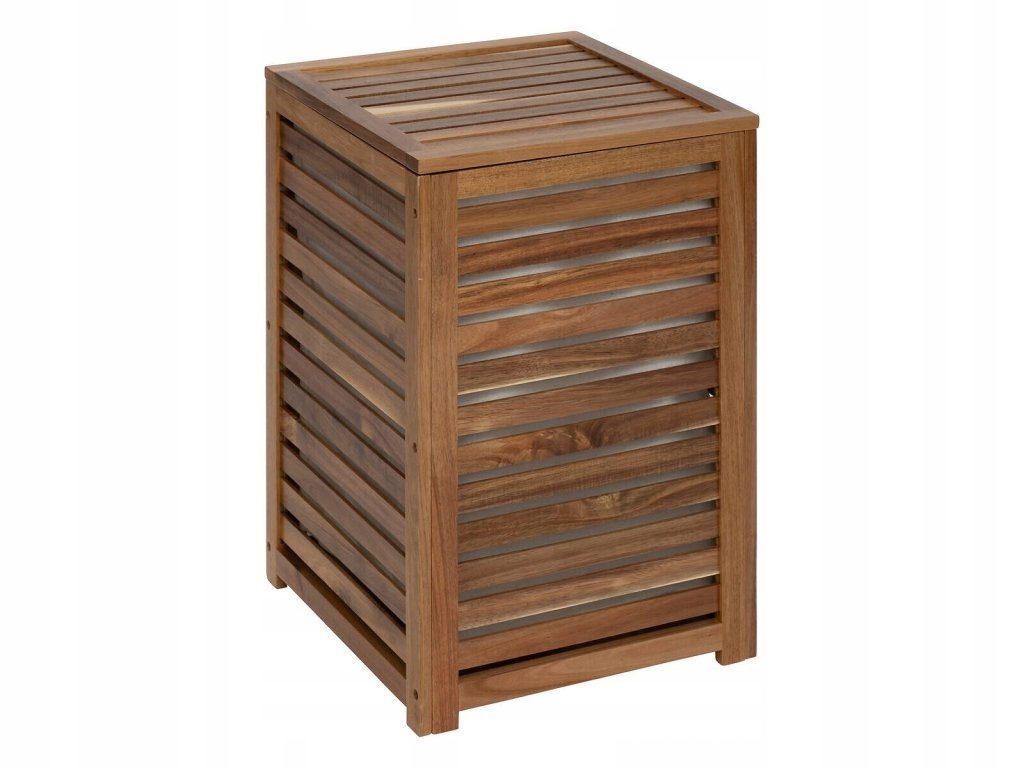 Drevený kôš na bielizeň Acacia, 65 l