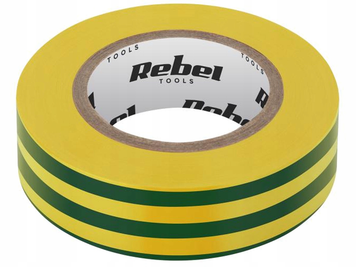 

Taśma izolacyjna klejąca 19 mm x 9m żółto-zielona