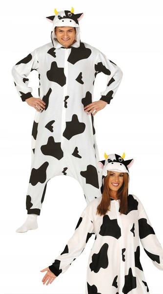 Kostým Kráva Pyžamo Kigurumi Kombinéza M