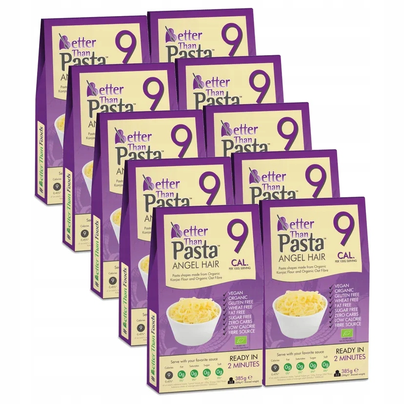 1x 10x Těstoviny (konjac Typu Noodle Angel Hair) Bio 385 g (300 g)