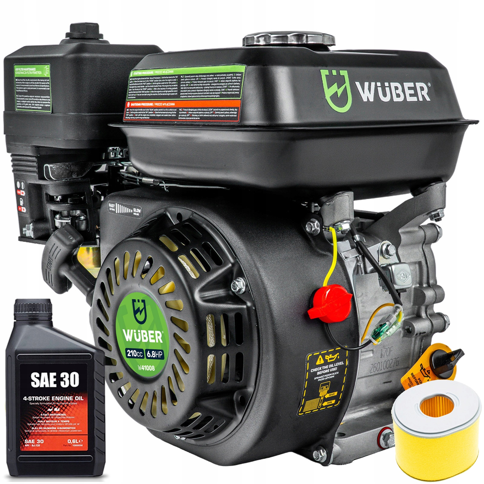 Benzínový Spalovací Motor Zhutňovače Kultivátoru 7 Km 19 MM Silný Ohv