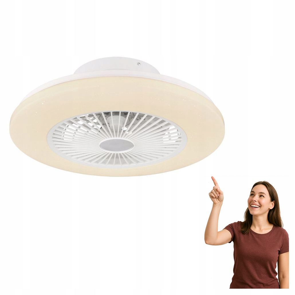 Led lampa s ventilátorom 30W Travo 03628 Globo
