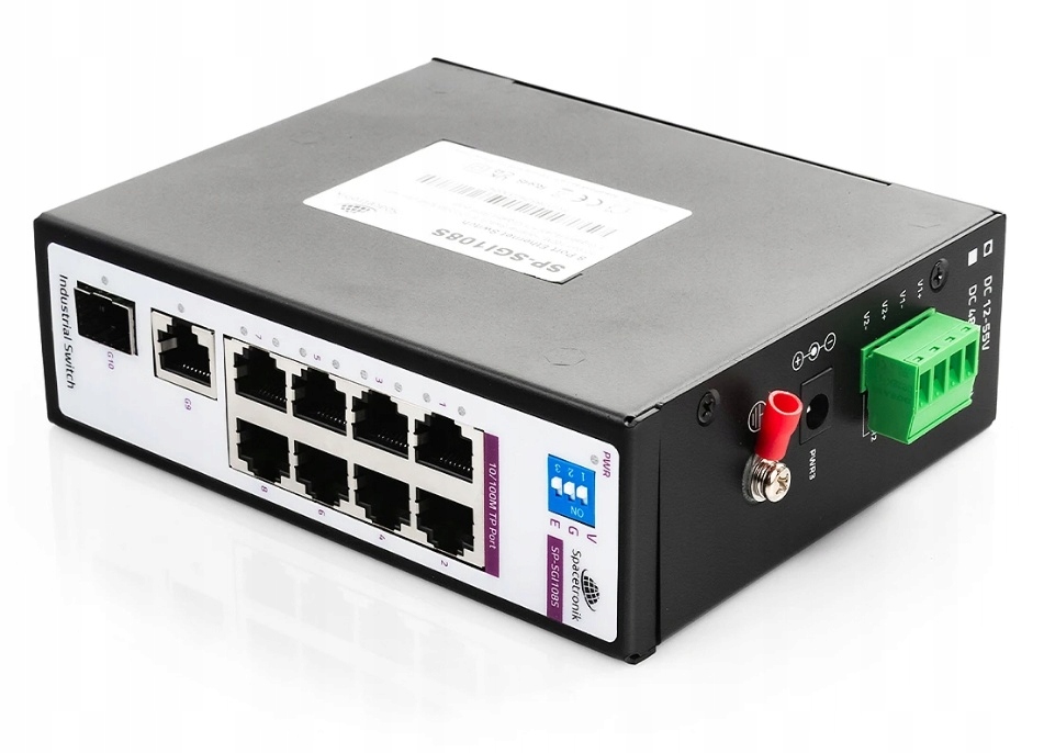 Switch 8-portowy SP-SGI108S Przemysłowy Sfp