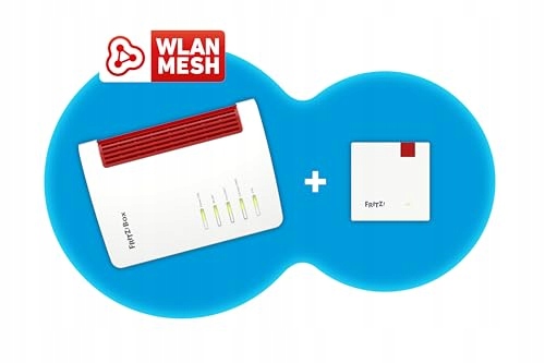 AVM FRITZ Mesh Zestaw Router Wi-Fi 6 1800 Mbit/s Repeater 2400 Mbit/s — miniatura 4